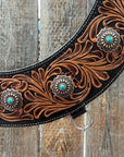 Floral Tripping Floral Turquoise Collar