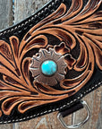 Floral Tripping Copper Turquoise Collar