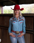 COWBOY BLUE RODEO PERFORMANCE RODEO SHIRT