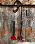 Foxtail Ruby - Champagne Browband/One Ear Headstall & Breastcollar Tack Set