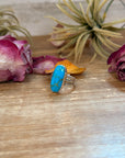 Kingman Turquoise Sterling Silver Ring – Size 7