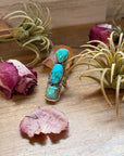 3-Stone Sonoran Turquoise Sterling Silver Ring – Adjustable