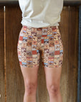 WESTERN PATCHWORK BIKER | SHORTS