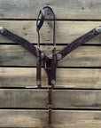 Dark Oil Braid Texas Star Browband Tack Set