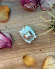 Ribbon Turquoise Sterling Silver Ring – Size 6.5 – (Philbert Nez)