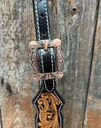 Copper Dot and Floral Copper One Ear / Breastcollar Tack Set