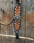 Classic Antique Silver Browband/One Ear Tack Set
