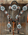 Classic Style Buckstitch Browband/One Ear Headstall & Breastcollar Tack Set BBBC406
