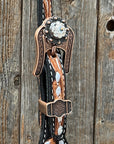Classic Style Buckstitch Browband/One Ear Headstall & Breastcollar Tack Set BBBC406