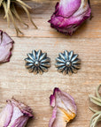 The Pascale Sterling Silver Concho Earrings