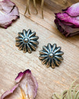 The Pascale Sterling Silver Concho Earrings