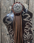 Boot Cuff Jewelry - Pinwheel Concho - Fringe