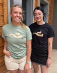 Metallic Spur Tee- BLACK