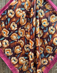 35X35" Fuchsia Floral Wild Rag / Scarf WR3444