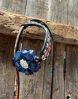 Classic Red, White and Blue Browband/One Ear Tack Set