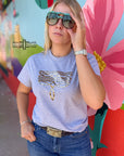 Leopard Boot Stitch Tee