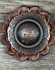 Copper Round Western Concho W101