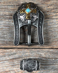 Antique Silver & Gold Western Concho W189