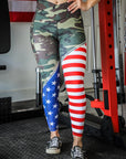 PATRIOTIC CROSSOVER LEGGINGS