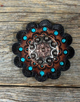 Copper Dots Western Concho W184
