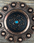 Copper Turquoise Western Concho W180