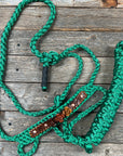Green Mule Tape Rose Halter
