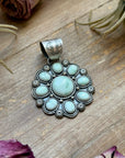 Sterling Silver Paloma Variscite Cluster Pendant – Handmade by Artist Shay Pfeiffer