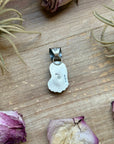 Sterling Silver Kingman Turquoise Cowboy Boot Pendant – Handmade by Artist Shay Pfeiffer