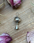 Sterling Silver Fancy Sun Ray Blossom Pendant – Hand Milled by Jason Ogg