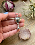 Sterling Silver Fancy Sun Ray Blossom Pendant – Hand Milled by Jason Ogg