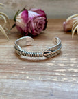 Sterling Silver Hudson Feather Cuff – Fits 5.5” Wrist – Handmade by Artist Jason Ogg