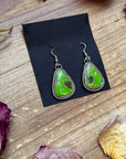 Sterling Silver Sonoran Turquoise Dangle Earrings – Handmade by Artist Jason Ogg