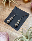 Sterling Silver Tapered Ponca Pearl Dangle Earrings – Artist Jason Ogg