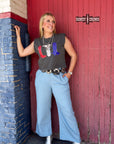 Red, White & Boots Tank