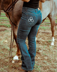 BARREL POCKET BOOTCUT DENIM JEANS (LENGTHS)