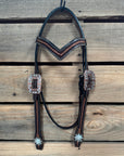 Foxtail Clear One Ear Headstall & Breastcollar Tack Set