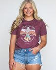 WANDERLUST THUNDERBIRD - MAROON TEE