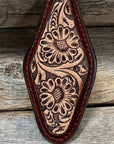 Two Tone Leather Key Chain