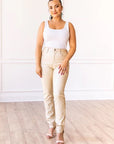 THE GIOVANNA'S METALLIC GOLD SKINNY JEANS