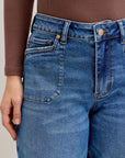 Judy Blue High Waist Soft Barrel Stitch Thru Pocket Denim Jeans