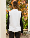 Quilted Zip-Up Vest with Pockets