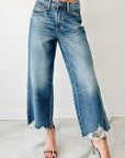 JUDY BLUE WIDE CROP. HIGH WAIST RIGID FRONT 88963