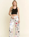 Party Collage Satin Pants