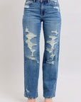 Judy Blue straight leg distressed 88447