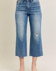 JUDY BLUE WIDE CROP. HIGH WAIST