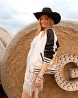Cream and Black Jacket