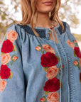 Denim and Rose Top