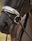 The Marie Antoinette Black Leather Snaffle Bridle