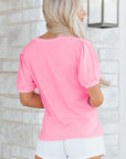 Lilah Short Puff Sleeve Blouse
