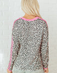 Lilliana Varsity Stripe Detail Long Sleeve Top